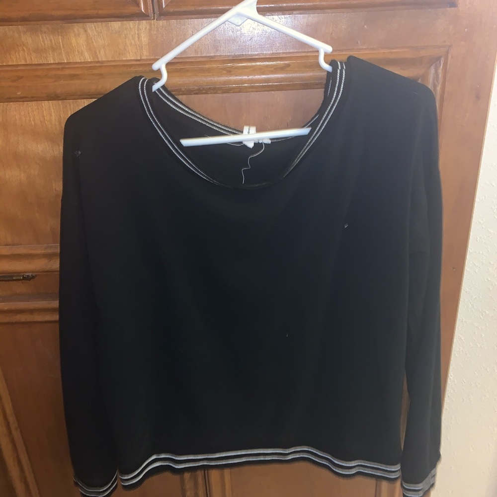 Black sweater with detailing
